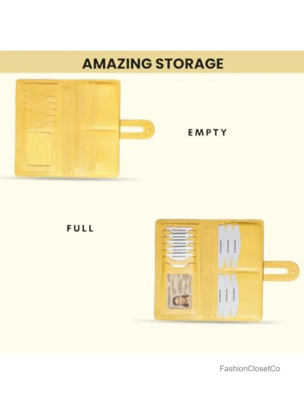 Genuine Leather Slim Long Wallet RFID Blocking 18 Card Slots